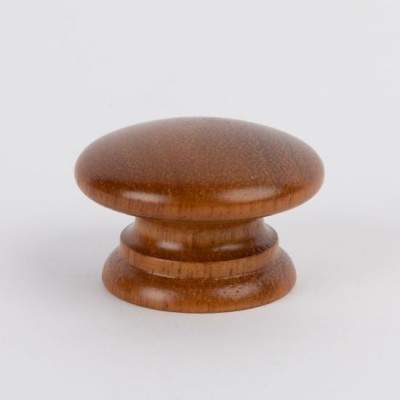 Knob style A 48mm iroko lacquered wooden knob